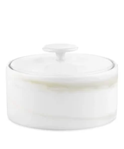 Wedgwood Vera Wang Imperial Sugar Pot WHITE Serving Bowls