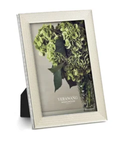 Wedgwood Vera Wang Pearl Photo Frame WHITE Photo Frames