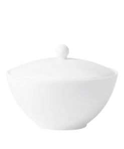 Wedgwood White Covered Sugar Pot Serving Bowls