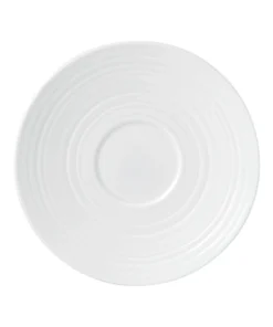 Wedgwood White Strata Tea Saucer Tea Cups & Saucers