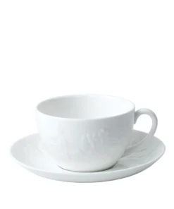 Wedgwood Wild Strawberry White Teacup and Saucer Tea Cups & Saucers