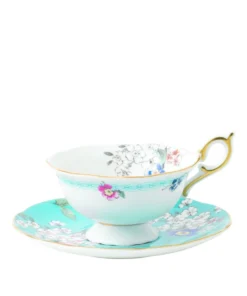 Wedgwood Wonderlust Apple Blossom Teacup and Saucer MULTI Tea Cups & Saucers