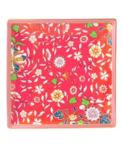 Wedgwood Wonderlust Crimson Jewel Tray (14.5cm x 14.5cm) MULTI Serving Plates