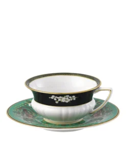 Wedgwood Wonderlust Emerald Forest Teacup and Saucer MULTI Tea Cups & Saucers