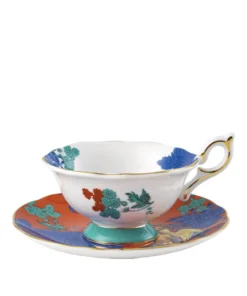 Wedgwood Wonderlust Golden Parrots Teacup and Saucer MULTI Tea Cups & Saucers