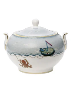 Wedgwood x Kit Kemp Sailor’s Farewell Sugar Bowl BLUE Serving Bowls